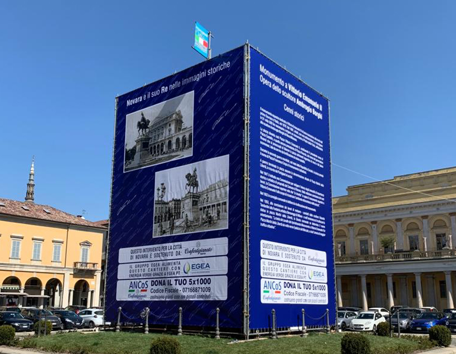 Il restauro del monumento di piazza Martiri della Libertà a Novara - Struttura