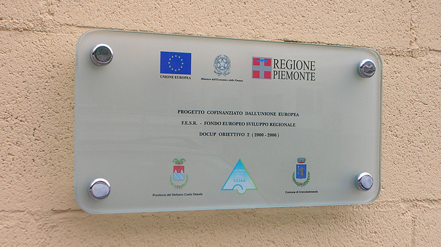 Regione Piemonte - Outdoor plaque